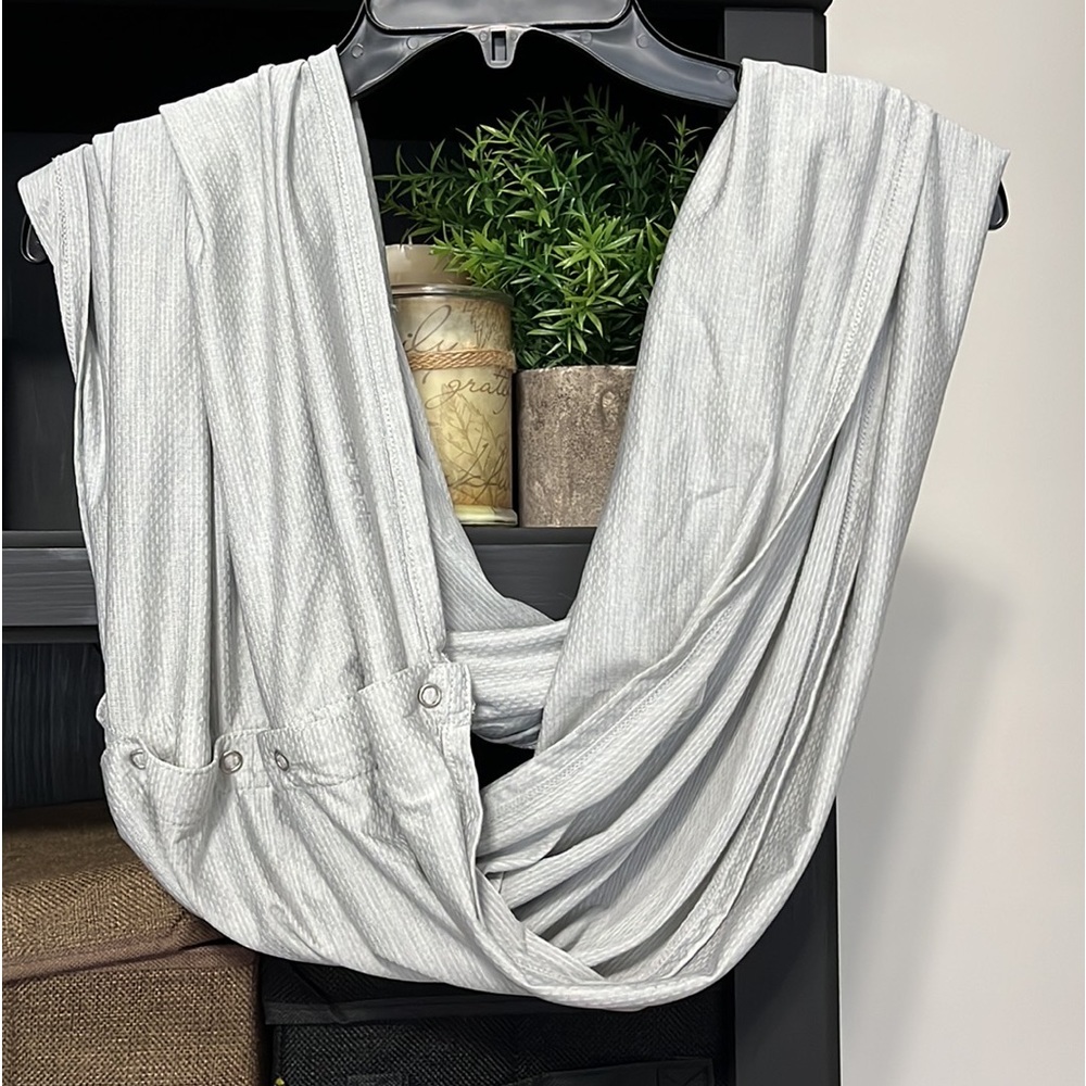 Apana Yoga Active Balance Infinity Snap Scarf Tan/Cream ~5 For $25 item